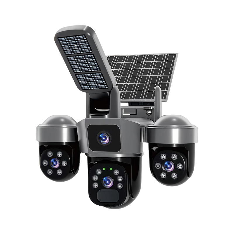 6MP V380 APP Solar Power Tripl - огляд і ціна Home Security Flood Lights