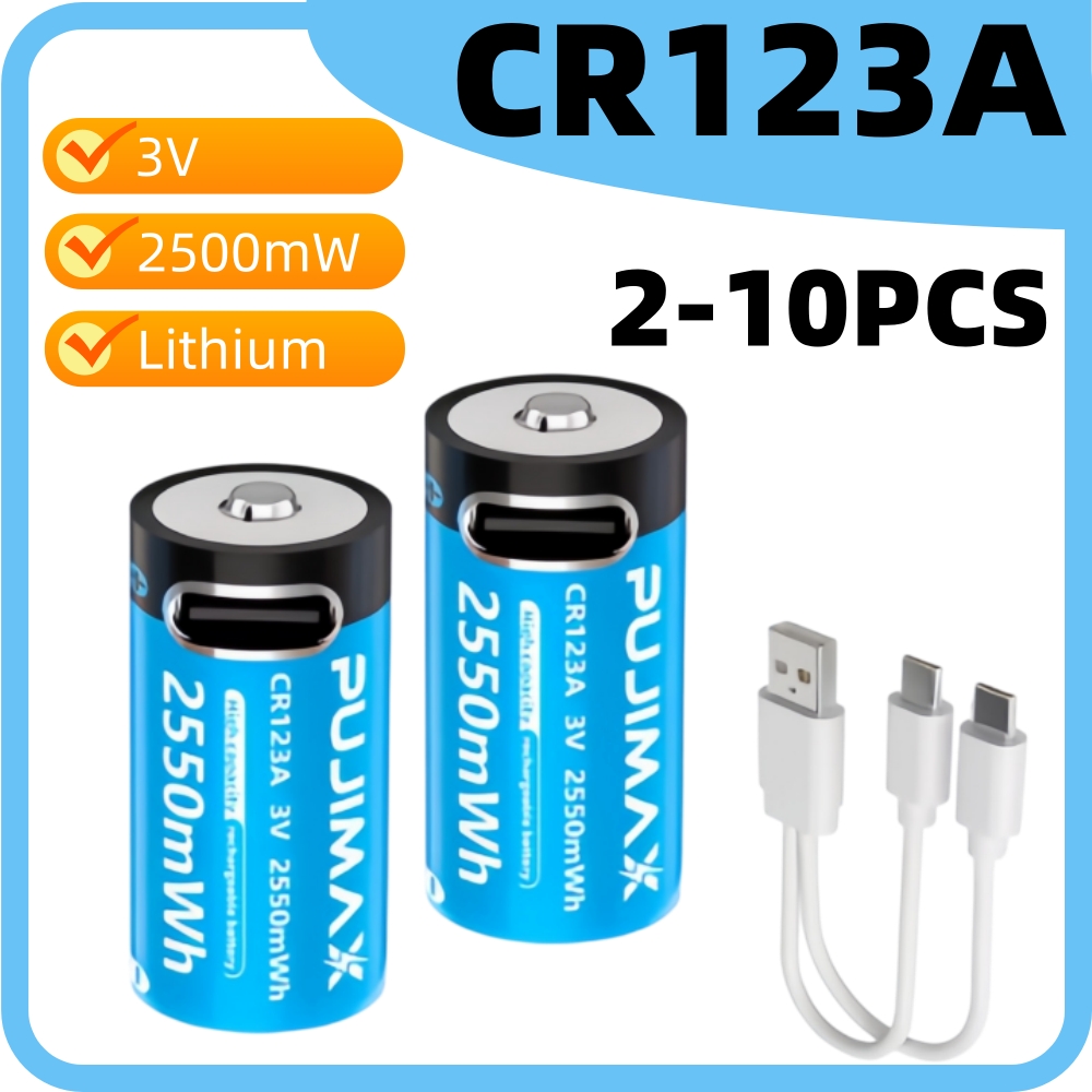 CR123A 3V 2500mWh Rechargeable - огляд і ціна Home Security Battery Replacement