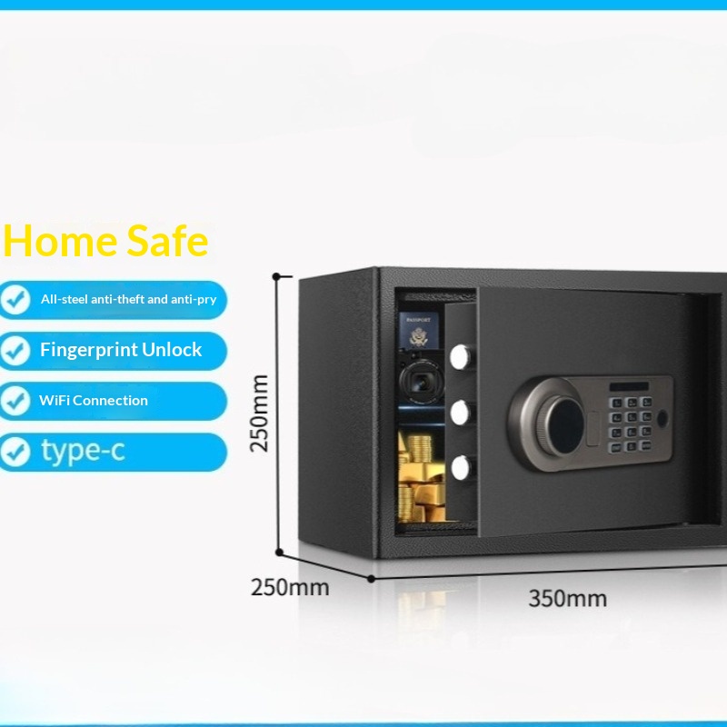 Electronic Password Safe 25cm  - огляд і ціна Home Security Box