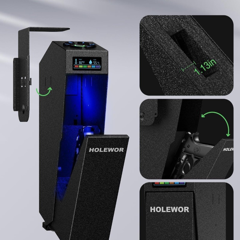 Smart Fingerprint Handgun Safe - огляд і ціна Home Security Box